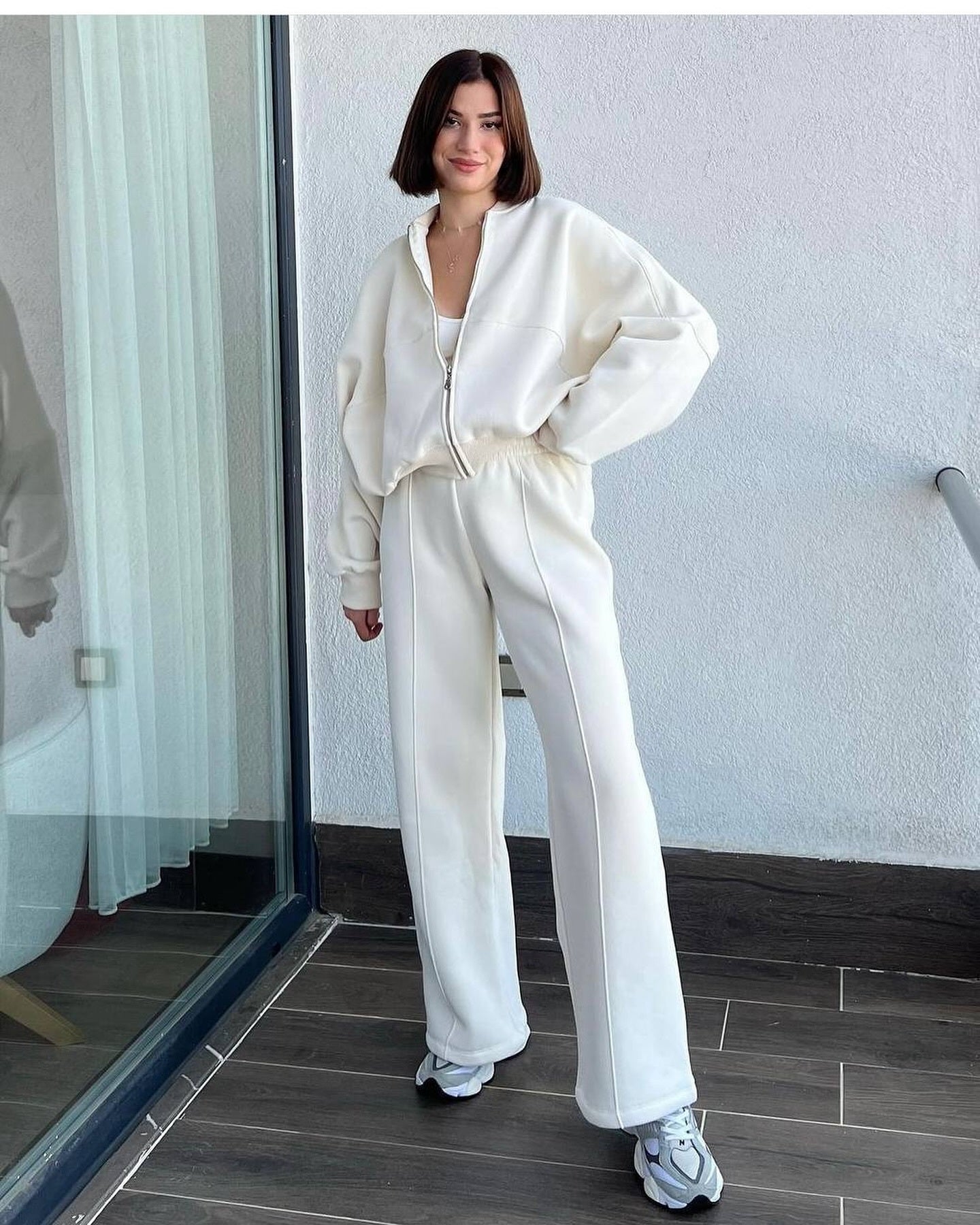 ALYA – Ensemble Décontracté à Fermeture Éclair