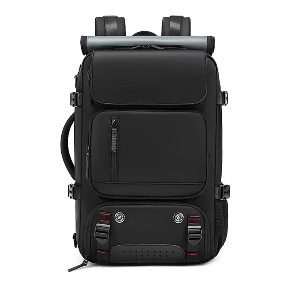 reiserucksack mit schuhfach Voyager Max Großer Wasserdichter Reiserucksack mit USB-Anschluss – Rosalyssa