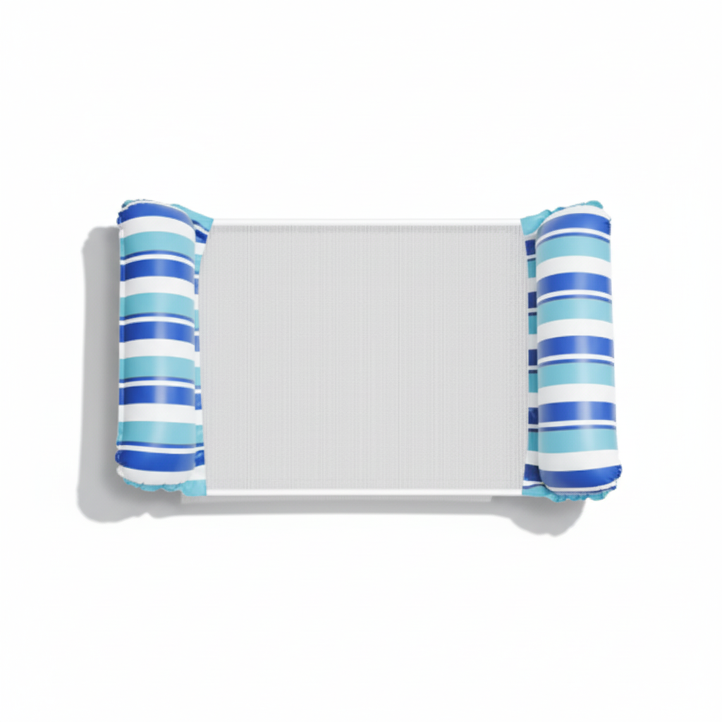 Amaca Gonfiabile in Rete per Piscina, Lounge Galleggiante per Relax in Acqua
