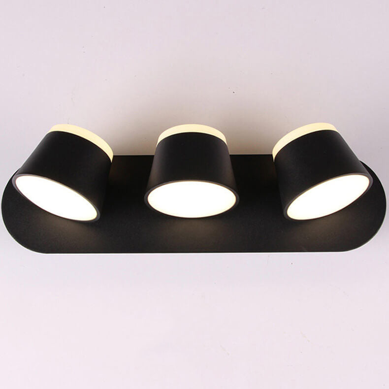 Lampa ścienna LED Aurora z obrotowym cylindrycznym kloszem i opcjami 1/2/3 płomieni