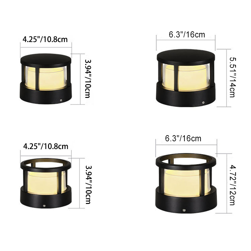 Outdoor LED Lawn Light With Industrial Waterproof Aluminium Cylinder