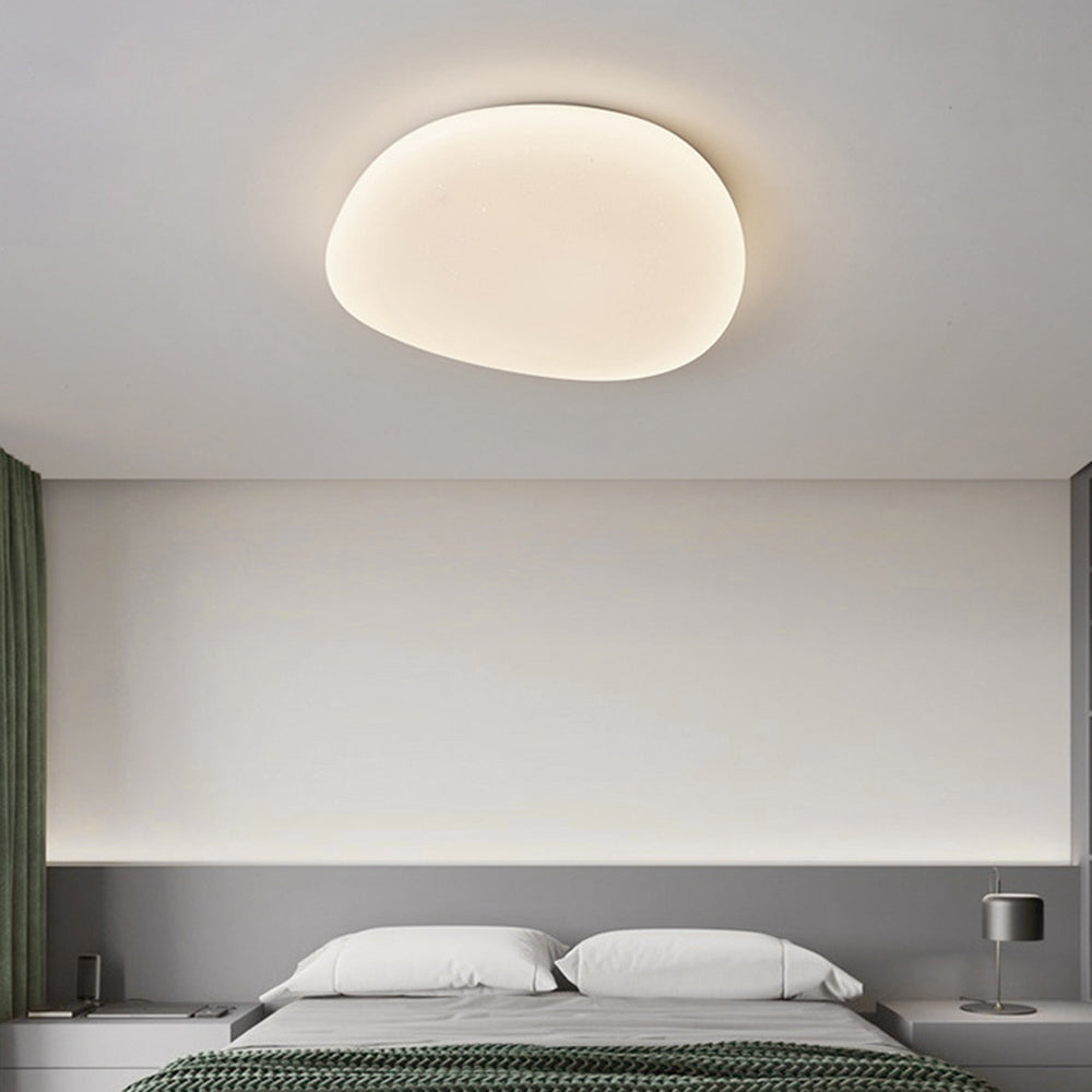 Lámpara de techo acrílica blanca con LED moderno y elegante para dormitorio y sala de estar