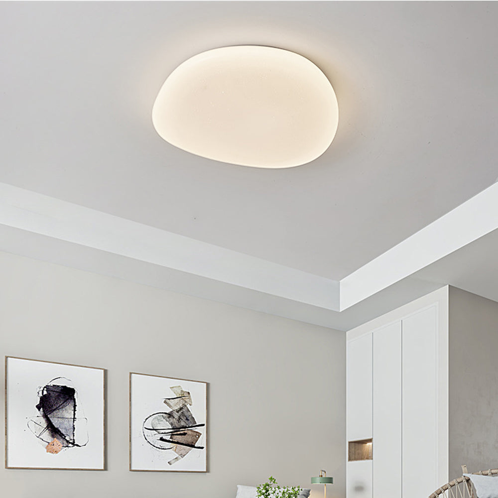 Lámpara de techo acrílica blanca con LED moderno y elegante para dormitorio y sala de estar