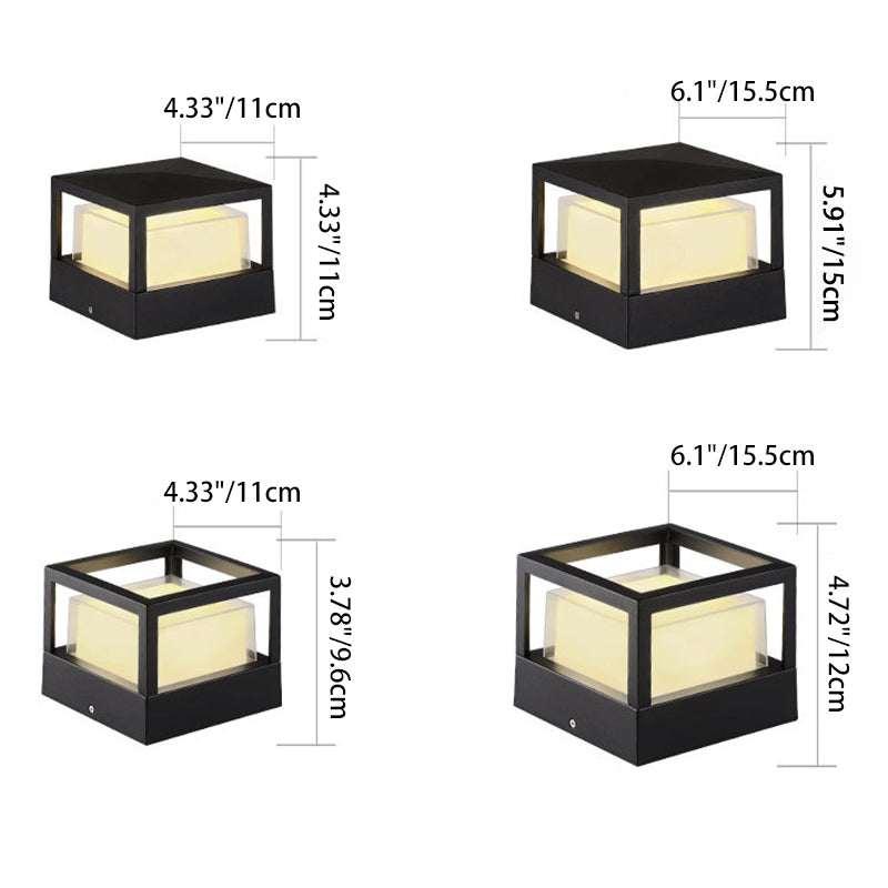 Outdoor LED Lawn Light With Industrial Waterproof Aluminium Cylinder