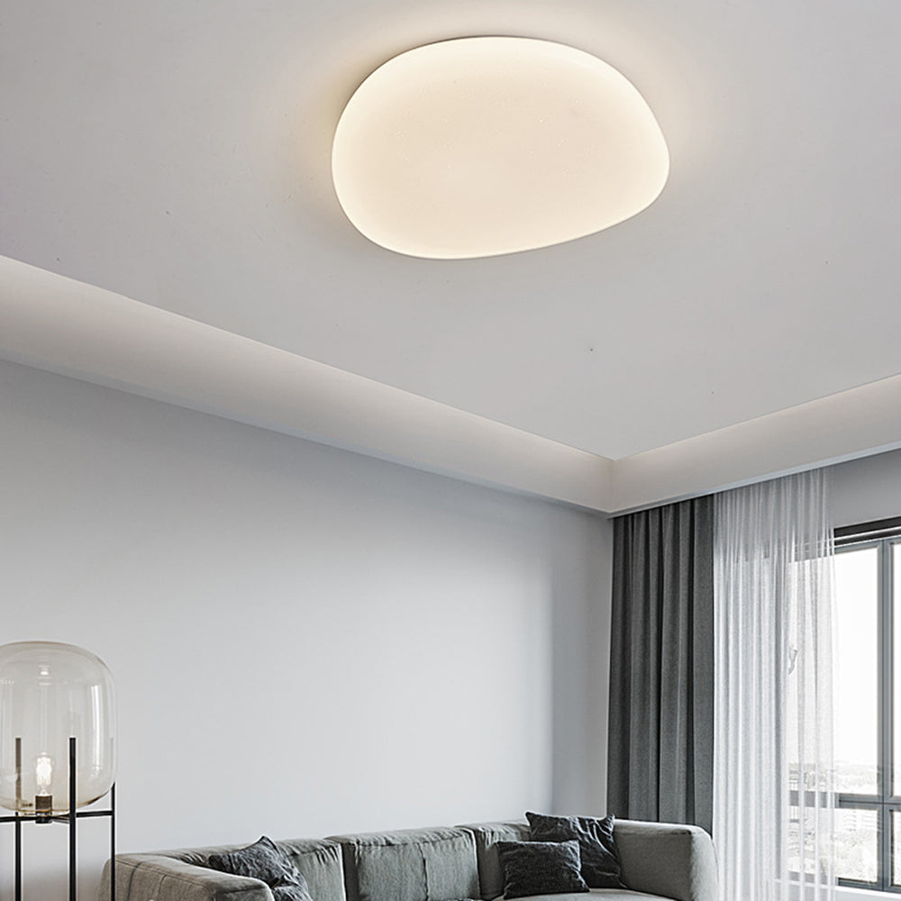 Lámpara de techo acrílica blanca con LED moderno y elegante para dormitorio y sala de estar