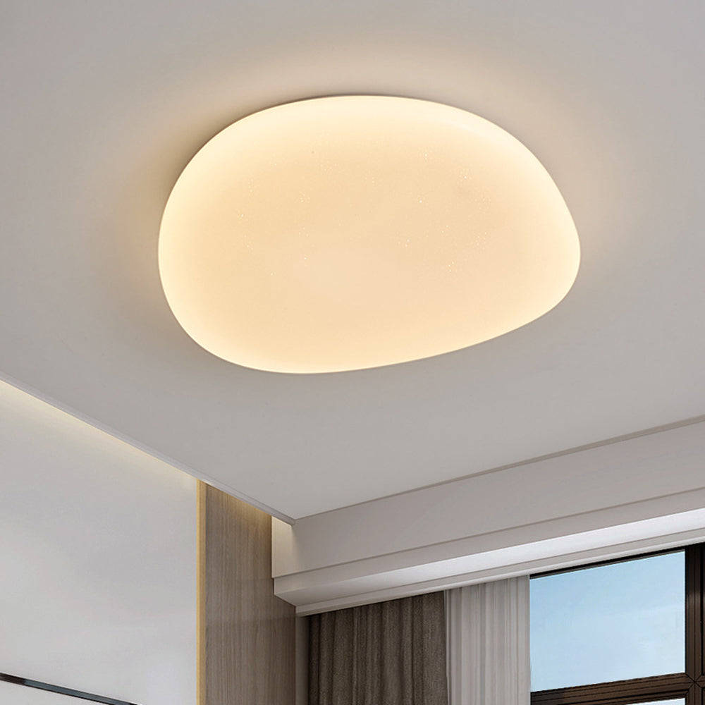 Lámpara de techo acrílica blanca con LED moderno y elegante para dormitorio y sala de estar
