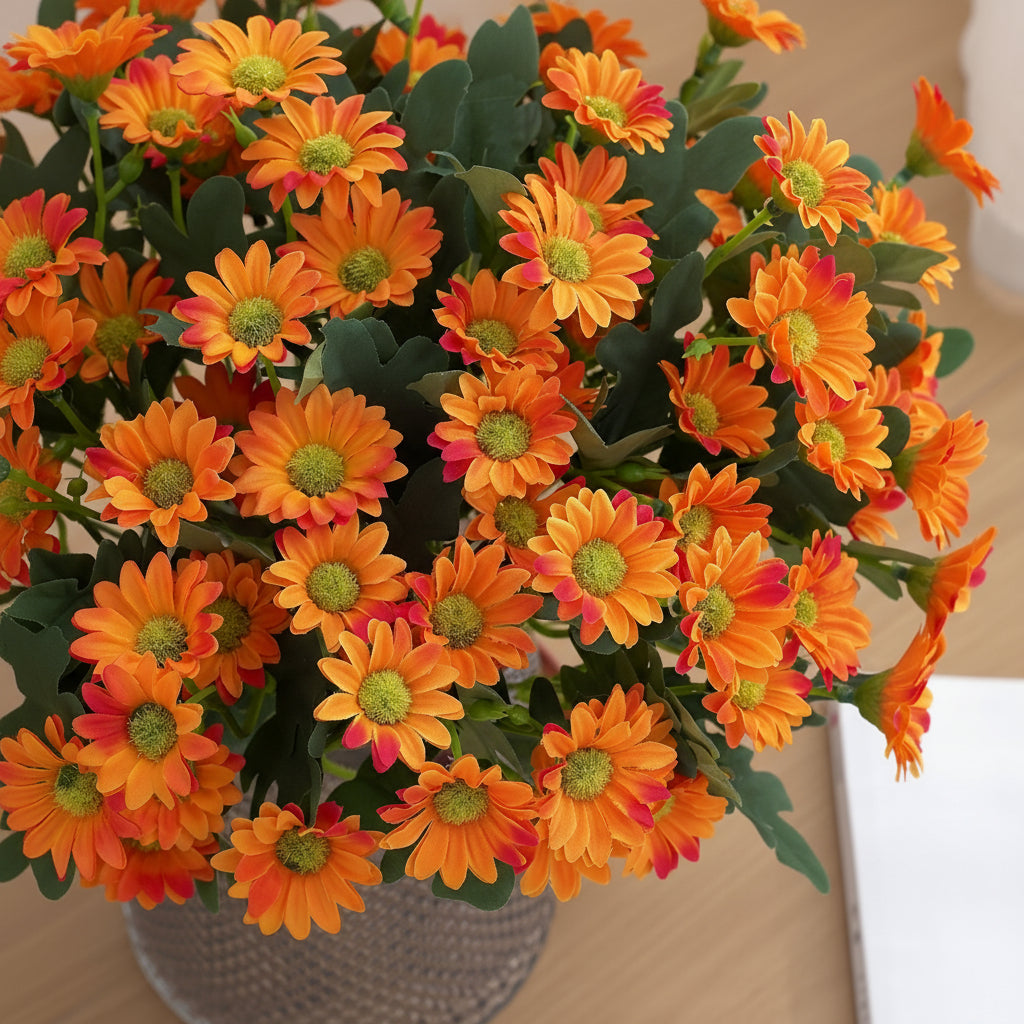 Daisy Artificial Flowers Bouquet For Mother's Day Table Centerpiece
