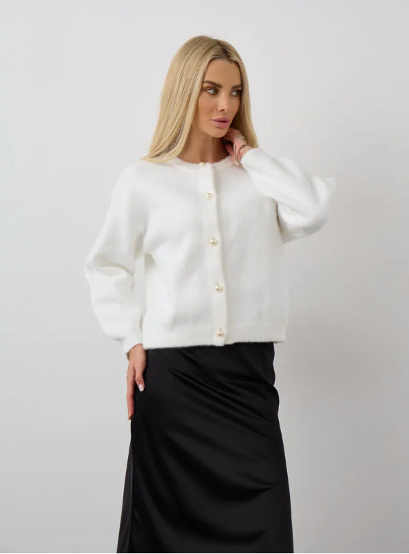 Cardigan tricoté en laine