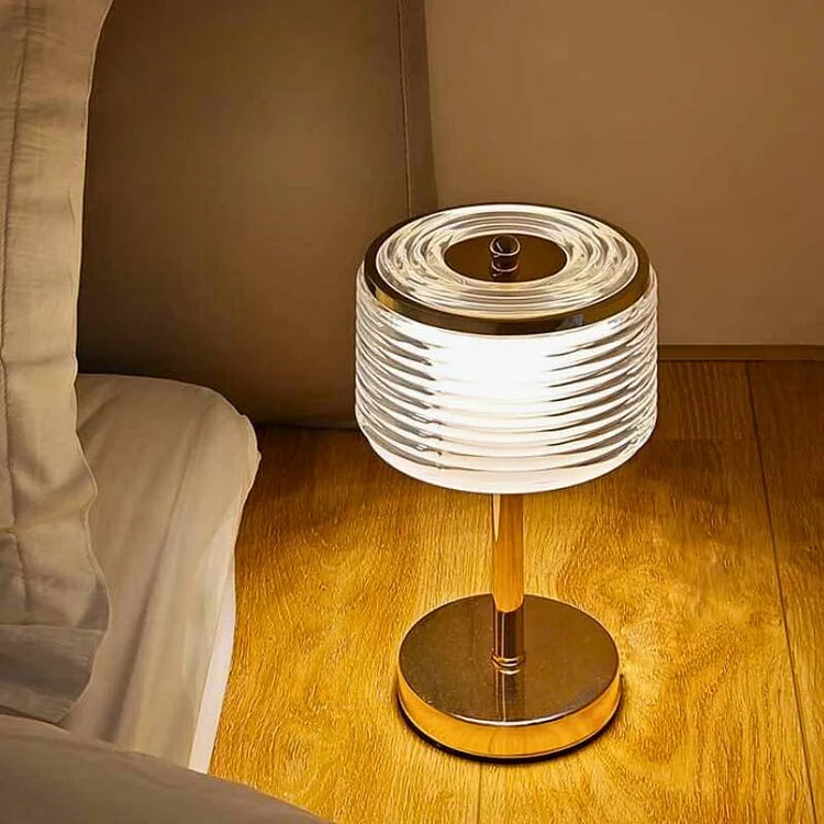 AeroNova Minimalistische LED-Ring-Tischlampe mit sanftem Leuchten