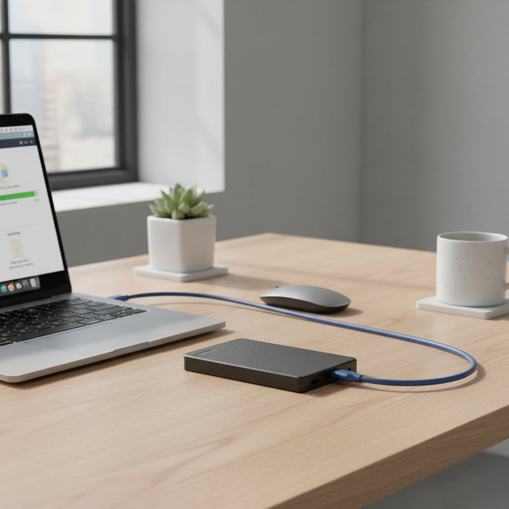 Compact Portable SSD For Fast USB 3.0 Storage And Daily Backup