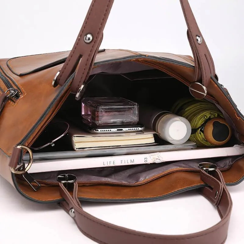 Sac à main en cuir vintage Aurelia style classique