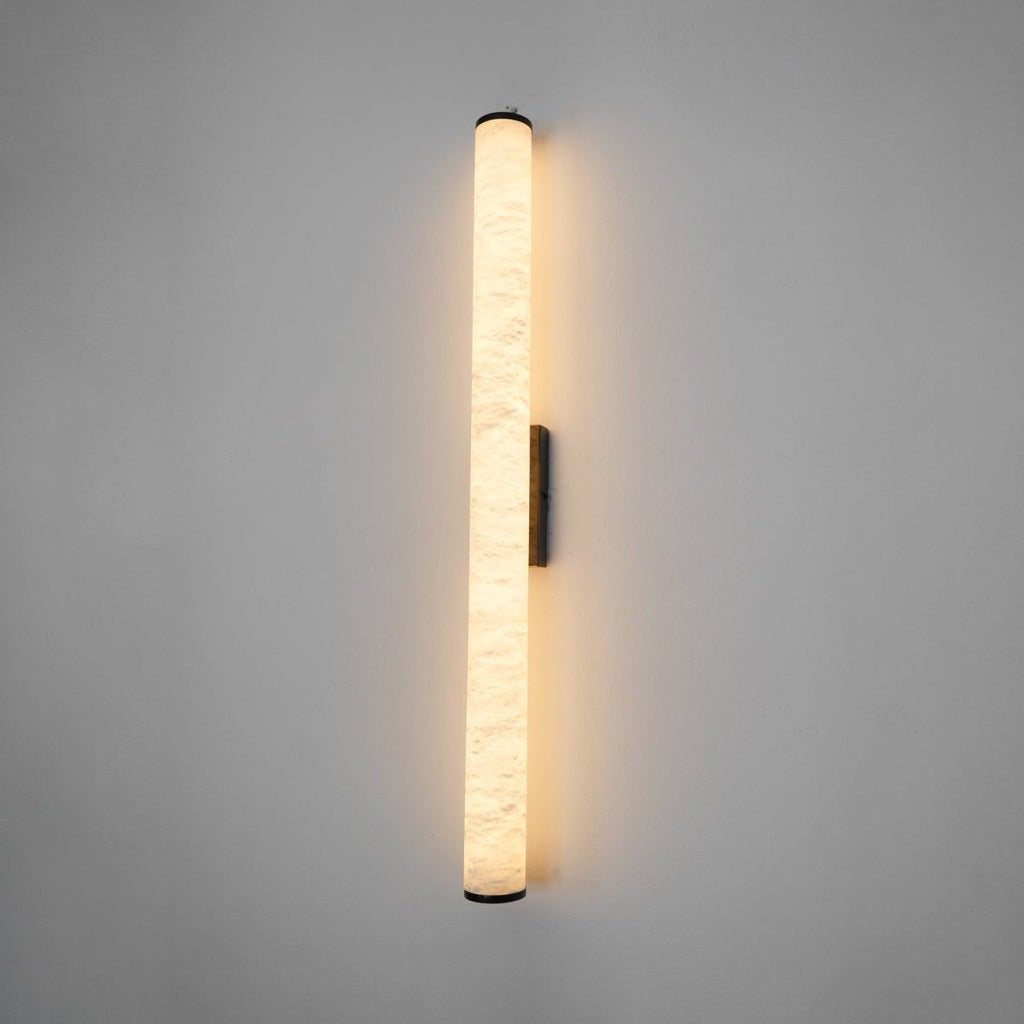Applique da parete LED con design a tubo in alabastro, 1 luce | Rosalyssa