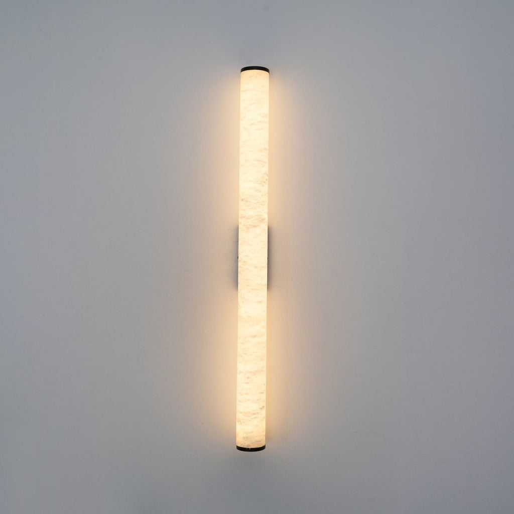 Applique da parete LED con design a tubo in alabastro, 1 luce | Rosalyssa