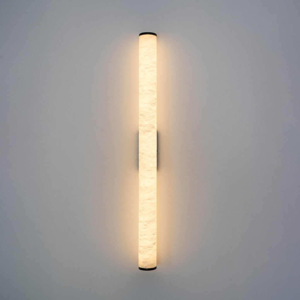 Applique da parete LED con design a tubo in alabastro, 1 luce | Rosalyssa