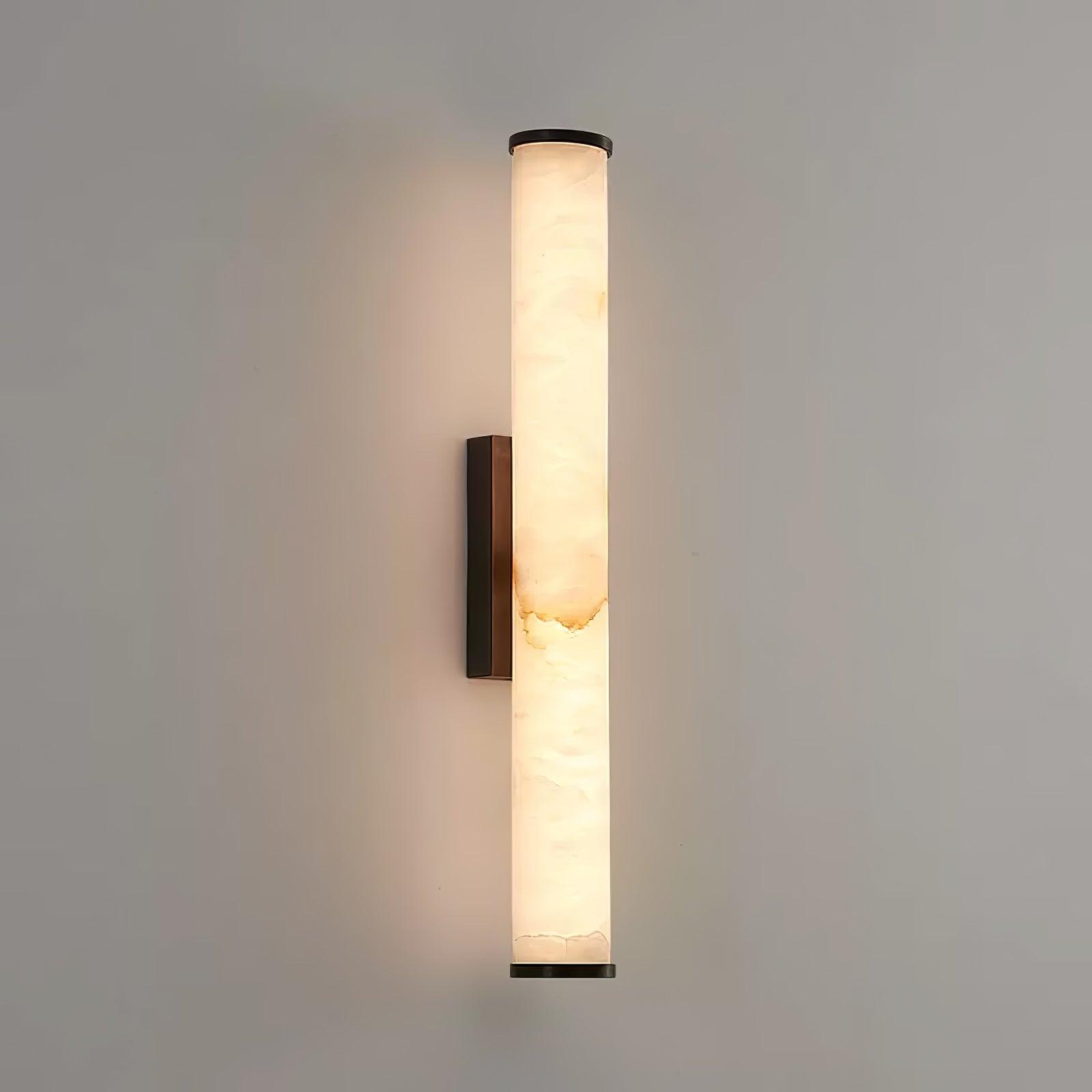 Applique da parete LED con design a tubo in alabastro, 1 luce | Rosalyssa