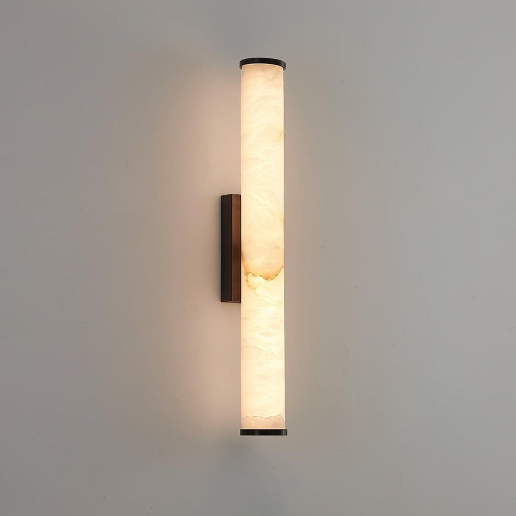 Applique da parete LED con design a tubo in alabastro, 1 luce | Rosalyssa
