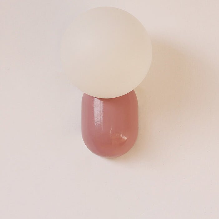 Elegant 1-lyset moderne glasglobevæglampe til boligbelysning | Rosalyssa