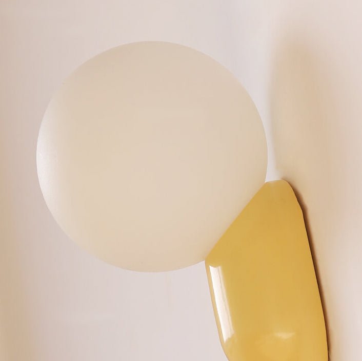 Elegant 1-lyset moderne glasglobevæglampe til boligbelysning | Rosalyssa