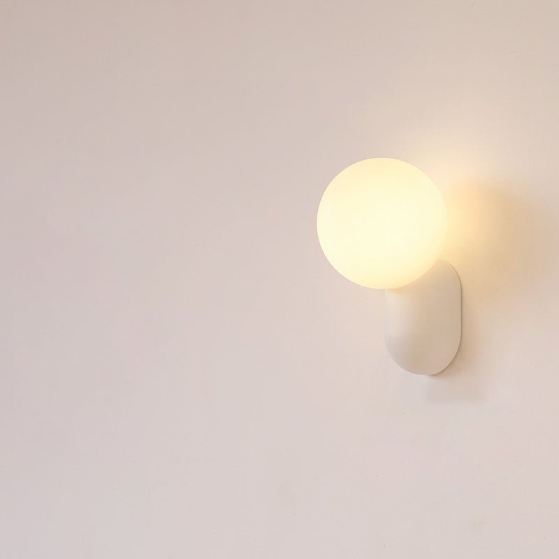 Elegant 1-lyset moderne glasglobevæglampe til boligbelysning | Rosalyssa