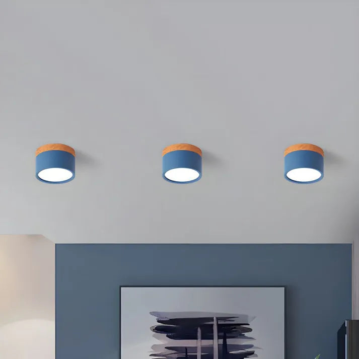 Virel Nordic LED-Deckenleuchte Minimalistisches zylindrisches Leuchtmittel | Snurv