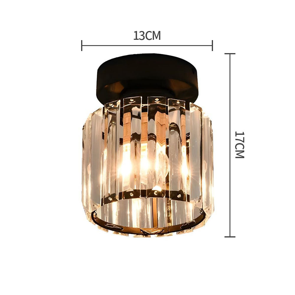 Crystal Ceiling Light E27, Surface Mounted, Modern Hall and Living Room