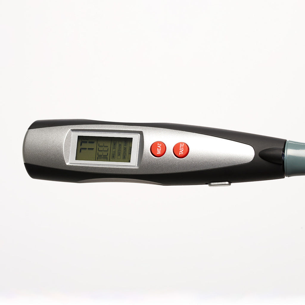 Stainless Steel BBQ Fork With Digital Thermometer And Grill Probe