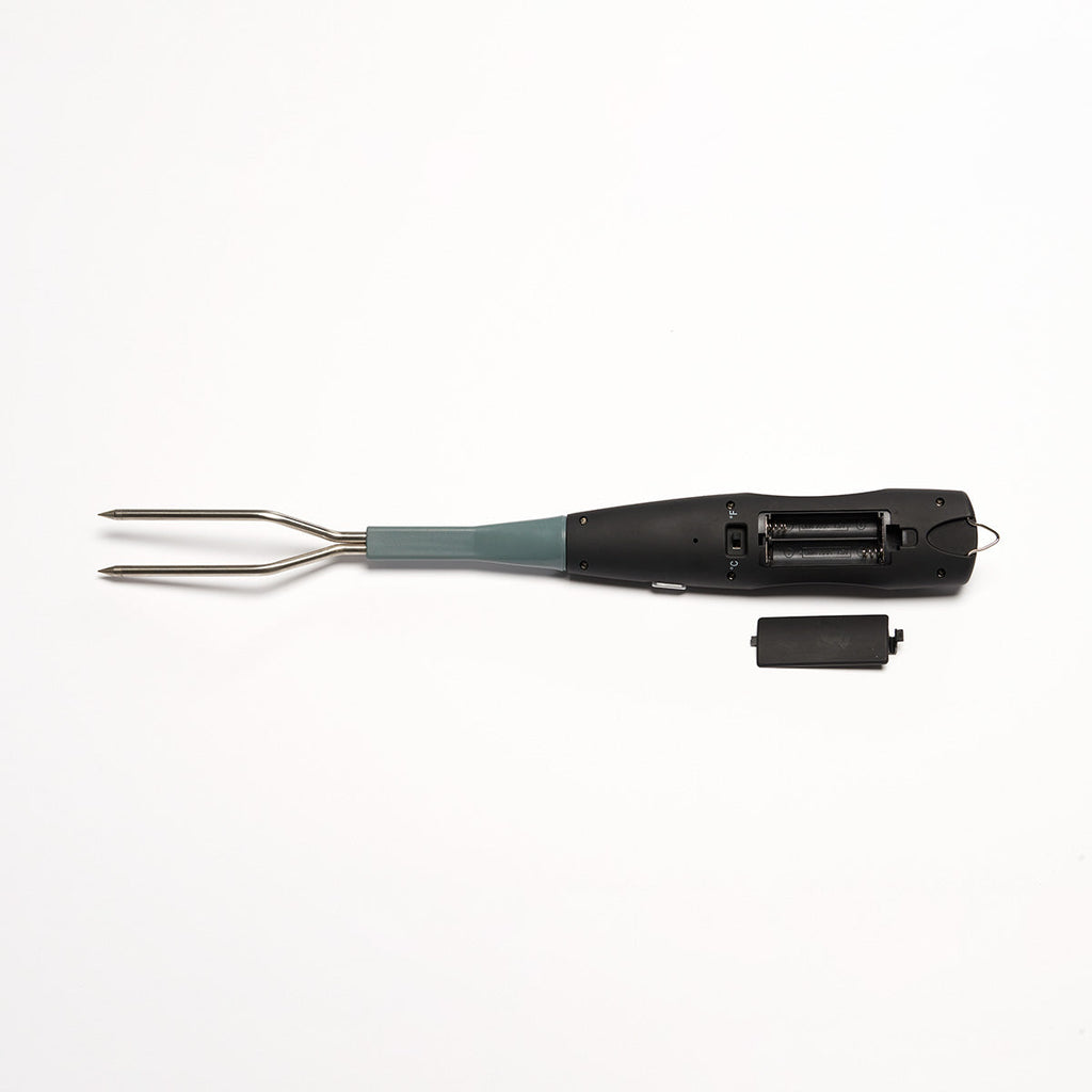 Stainless Steel BBQ Fork With Digital Thermometer And Grill Probe