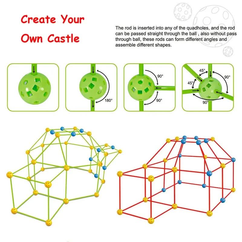 Cort Creativ DreamForge pentru Învățare și Construcție Distractivă