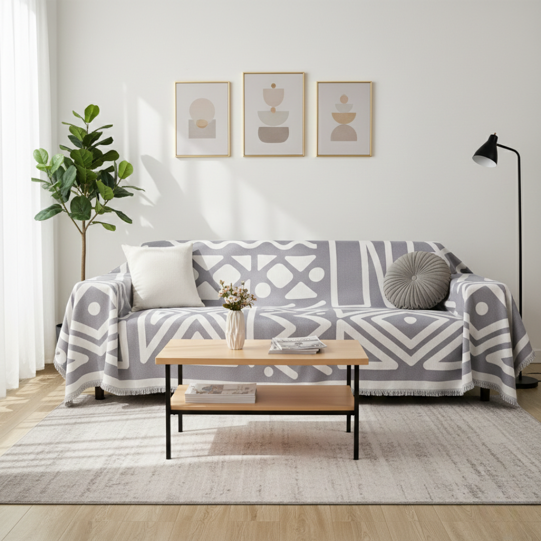 Geometric Boho Style Washable Non-Slip Sofa Cover | Rosalyssa