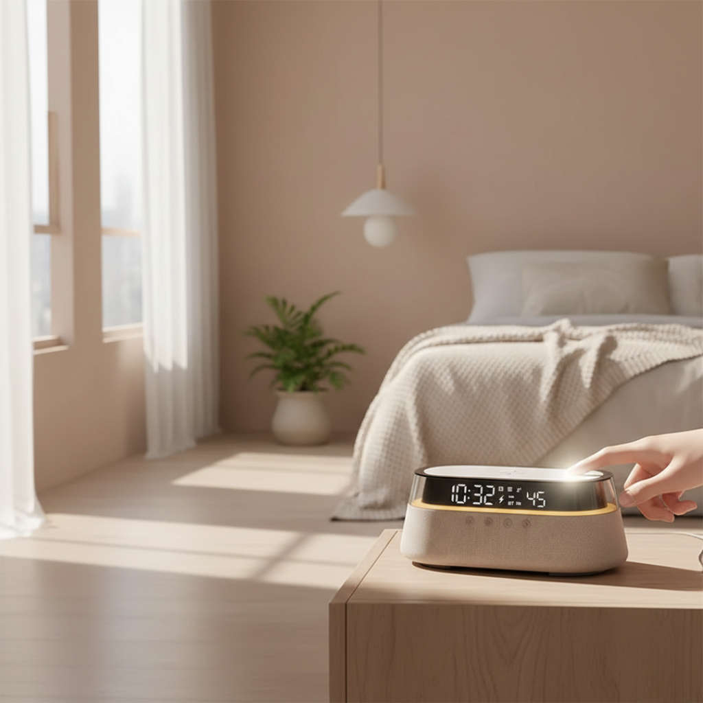 Reloj Despertador Inteligente con Altavoz Bluetooth para Dormitorio | Rosalyssa