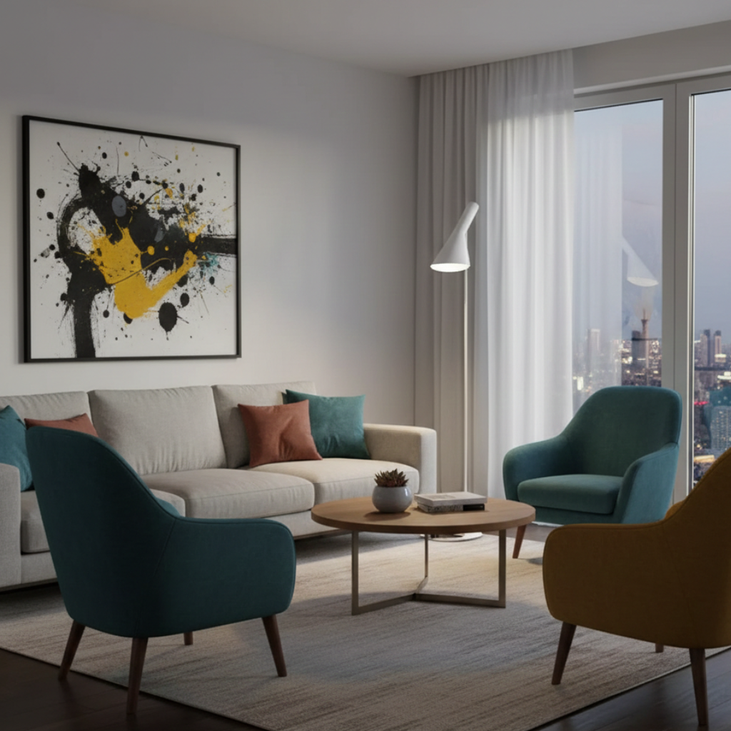 Nordisk minimalistisk golvlampa för vardagsrum och sovrum | Rosalyssa