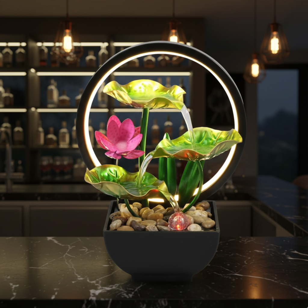 Fontana da tavolo a LED per decorazione di casa o ufficio | Rosalyssa
