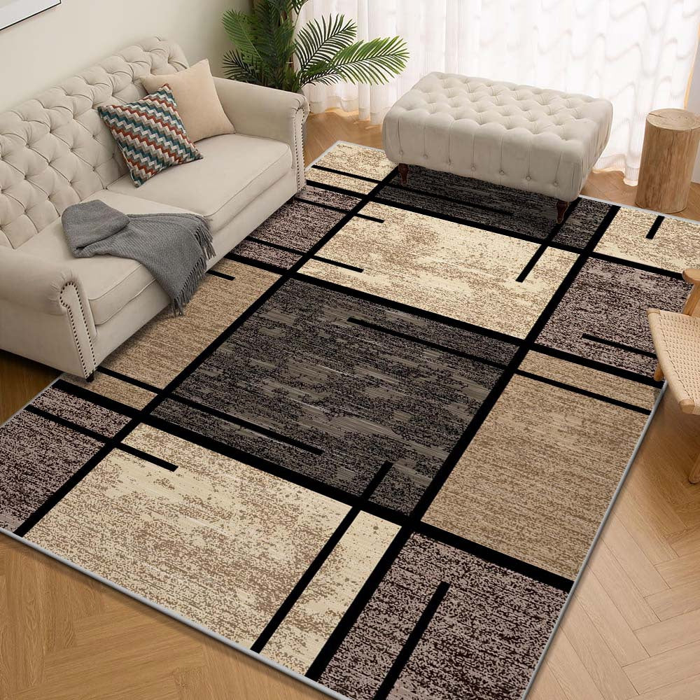 Tappeto Elegante Geometrico con Retro Antiscivolo Lavabile
