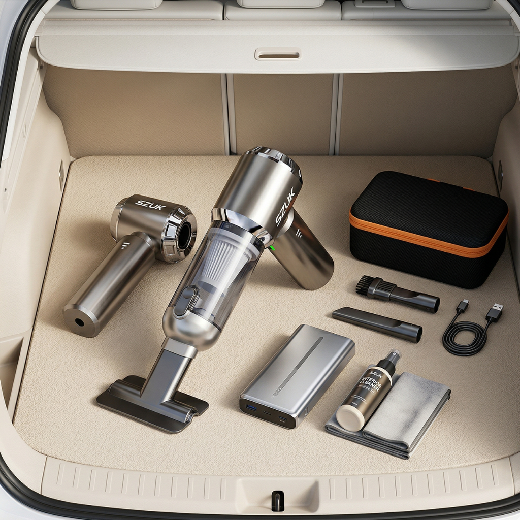 Compact Handheld Car Vacuum Cleaner For Car Interiors | Rosalyssa