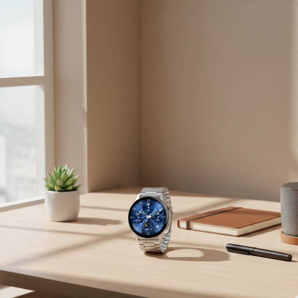 Montre connectée AMOLED pour femmes avec design étanche et appel Bluetooth | Rosalyssa