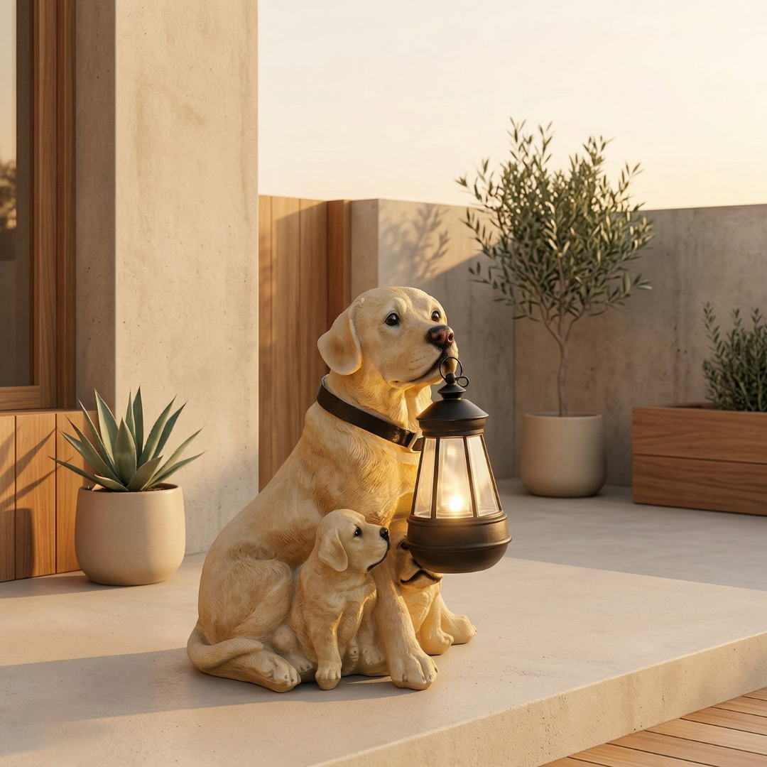 Solar Puppy Havepynt til udendørs terrasse og haveindretning | Rosalyssa