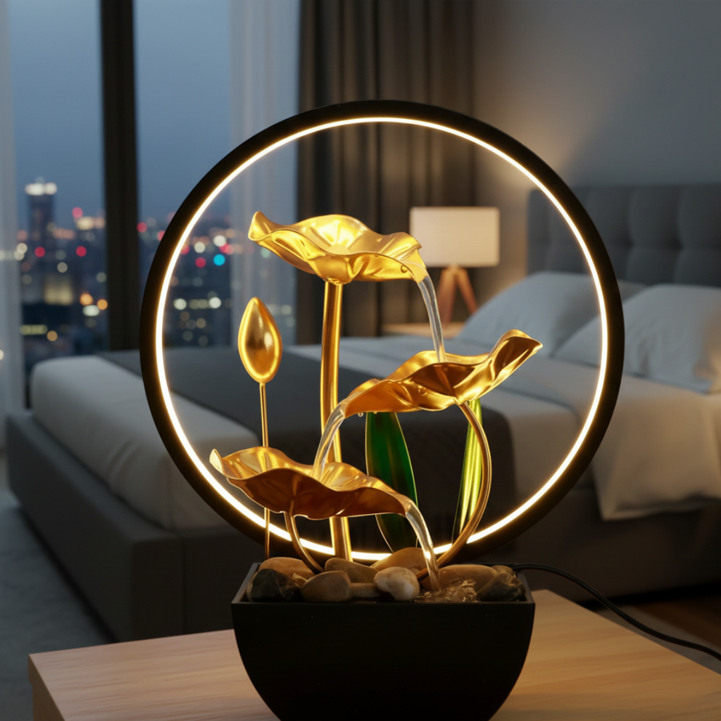 Fontana da tavolo a LED per decorazione di casa o ufficio | Rosalyssa