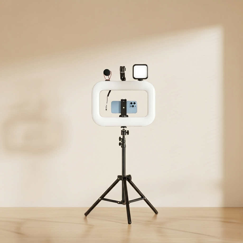 Przenośne pierścieniowe światło LED do fotografii mobilnej i streamingu | Rosalyssa