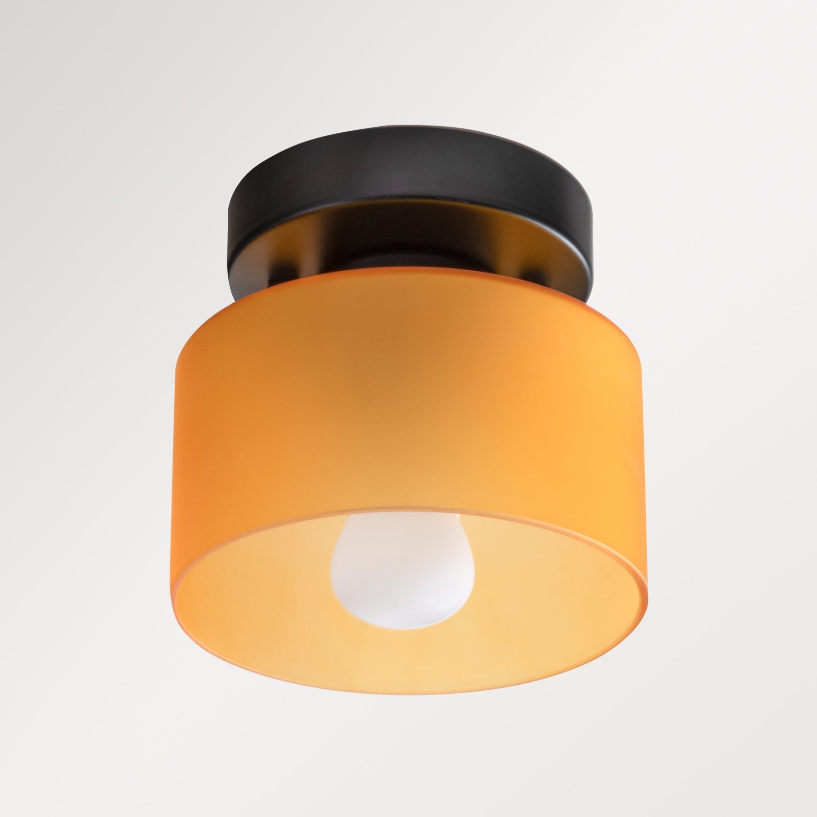 Lámpara de techo retro de vidrio ámbar E27/E26 para cocina, pasillo y sala de estar
