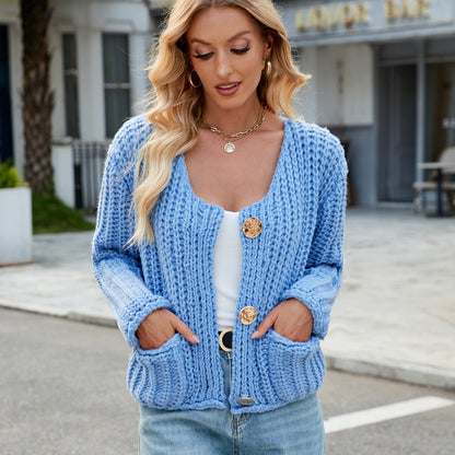 Chunky Knit Button Vest