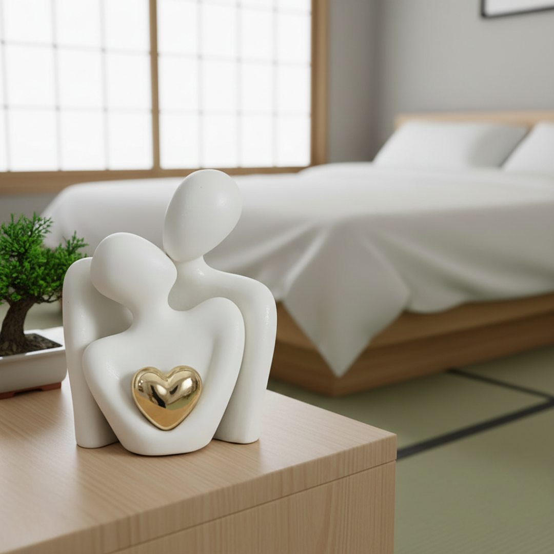 Abstrakt parskulpturfigur i moderne minimalistisk stil | Rosalyssa