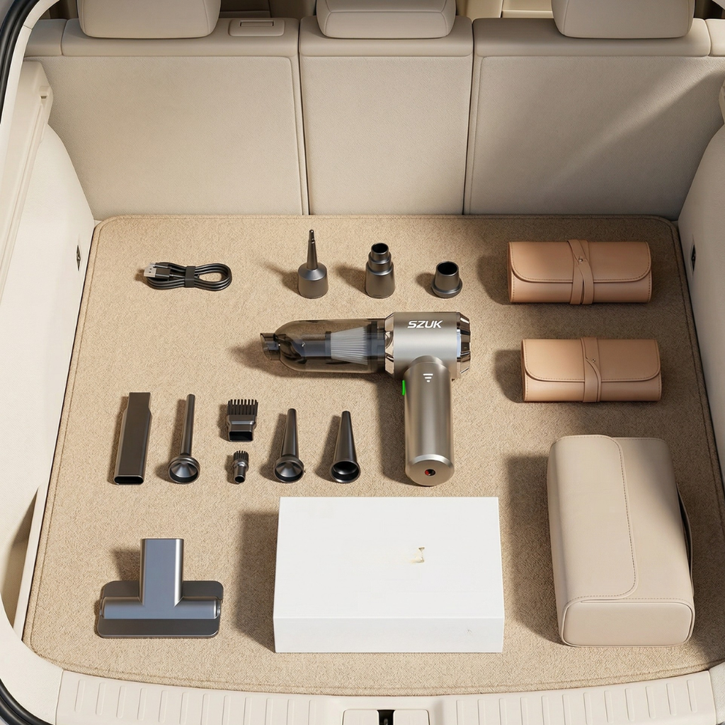 Compact Handheld Car Vacuum Cleaner For Car Interiors | Rosalyssa