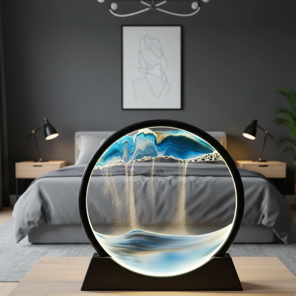 Marco decorativo de arte de arena móvil para exhibición en casa y oficina | Rosalyssa