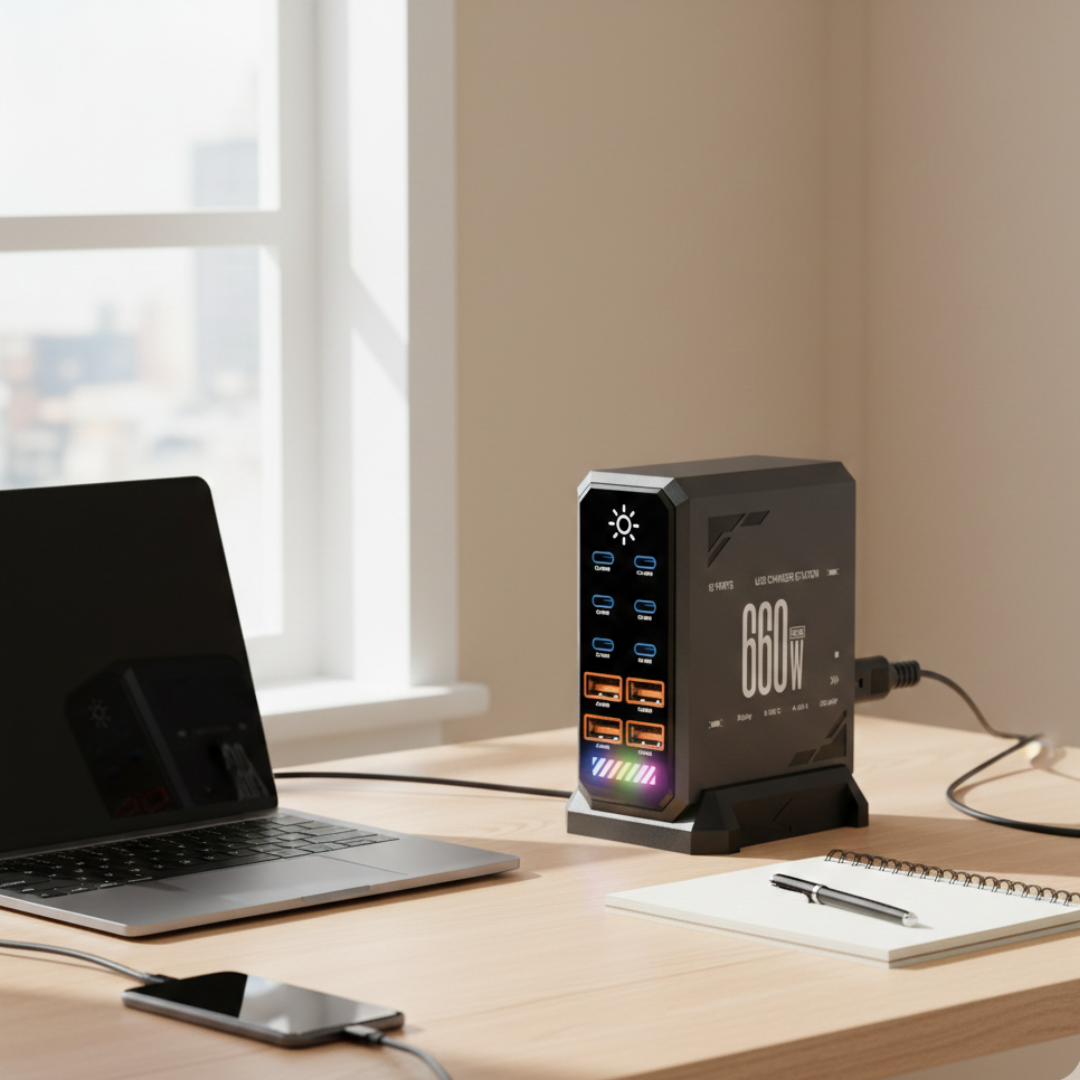 USB-C Charging Station for Multiple Devices and More | Rosalyssa