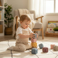 Soft Sensory Stacking Blocks With Teething Cubes For Babies