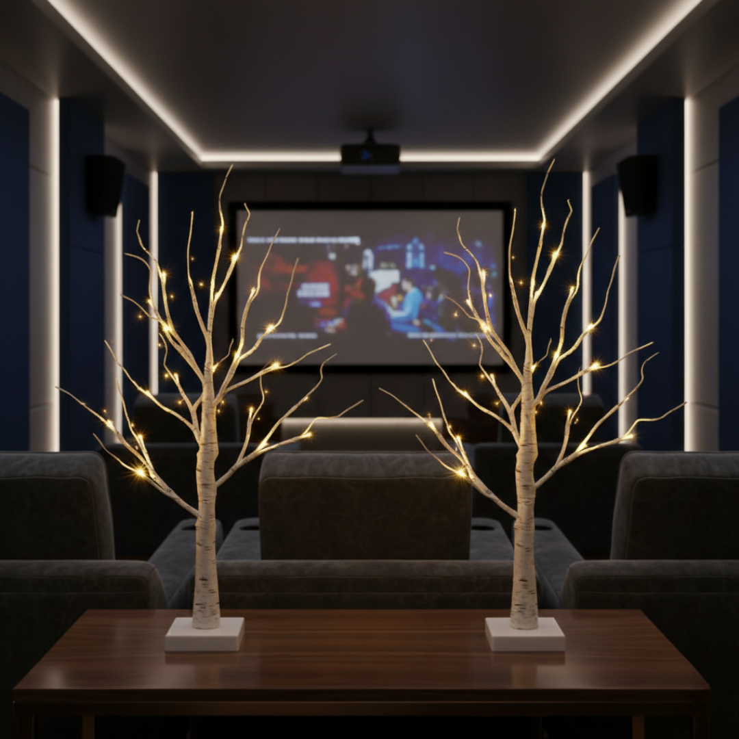 Decorazione luminosa a LED a forma di betulla per un'atmosfera accogliente in casa | Rosalyssa