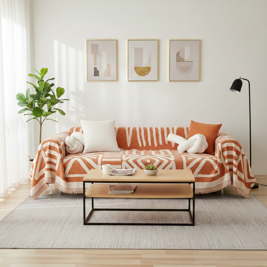 Geometric Boho Style Washable Non-Slip Sofa Cover | Rosalyssa