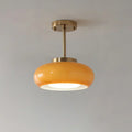 Bauhaus Glass Ceiling Light, Disc Form Light Fixture | Rosalyssa