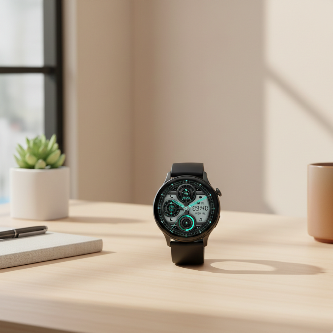 Montre connectée AMOLED pour femmes avec design étanche et appel Bluetooth | Rosalyssa