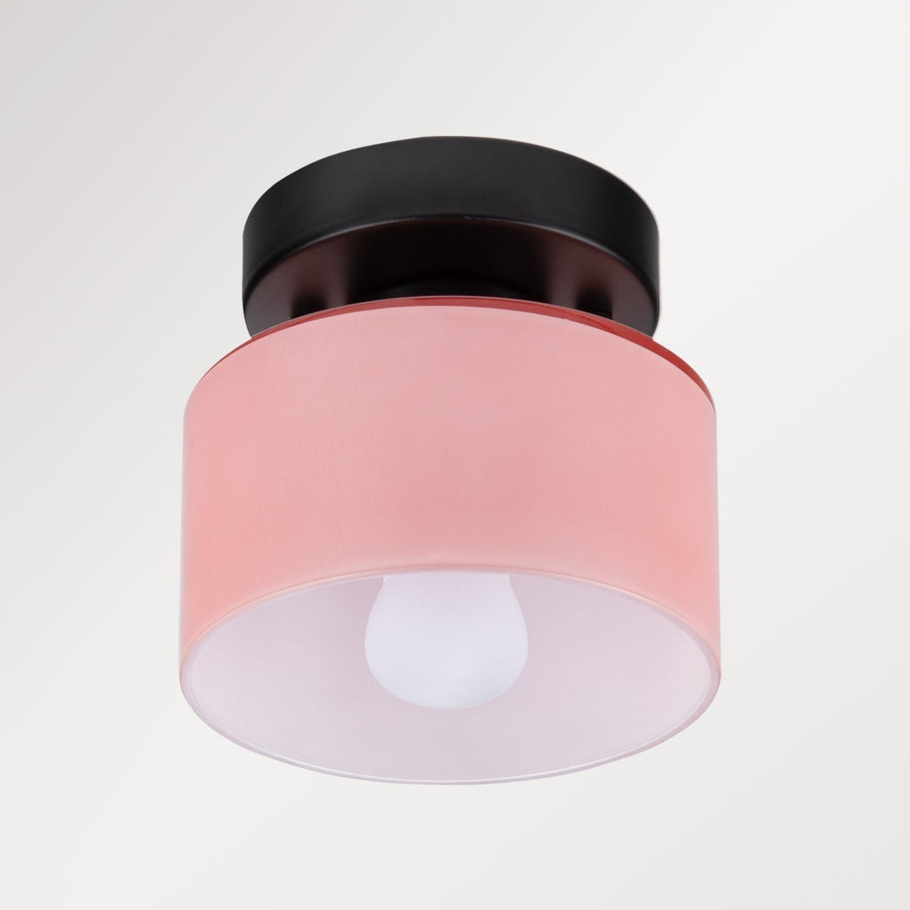 Lámpara de techo retro de vidrio ámbar E27/E26 para cocina, pasillo y sala de estar